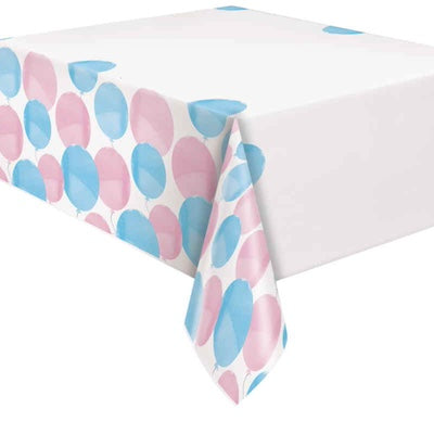 Unique Gender Reveal Rectangular Plastic Table Cover (137cm x 213cm)