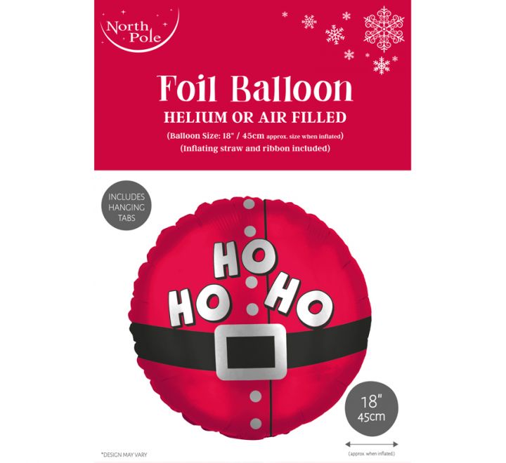 Santa Ho Ho Ho Foil Balloon | 18-Inch Northpole