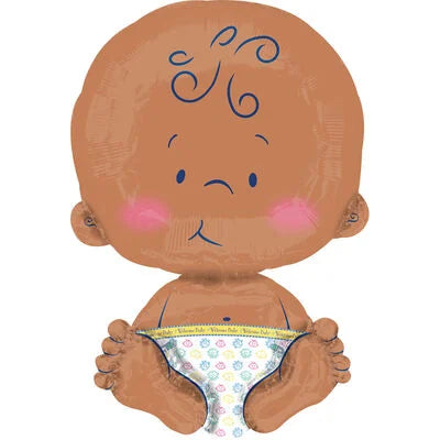 Anagram Welcome Baby Boy 24" SuperShape Foil Balloon