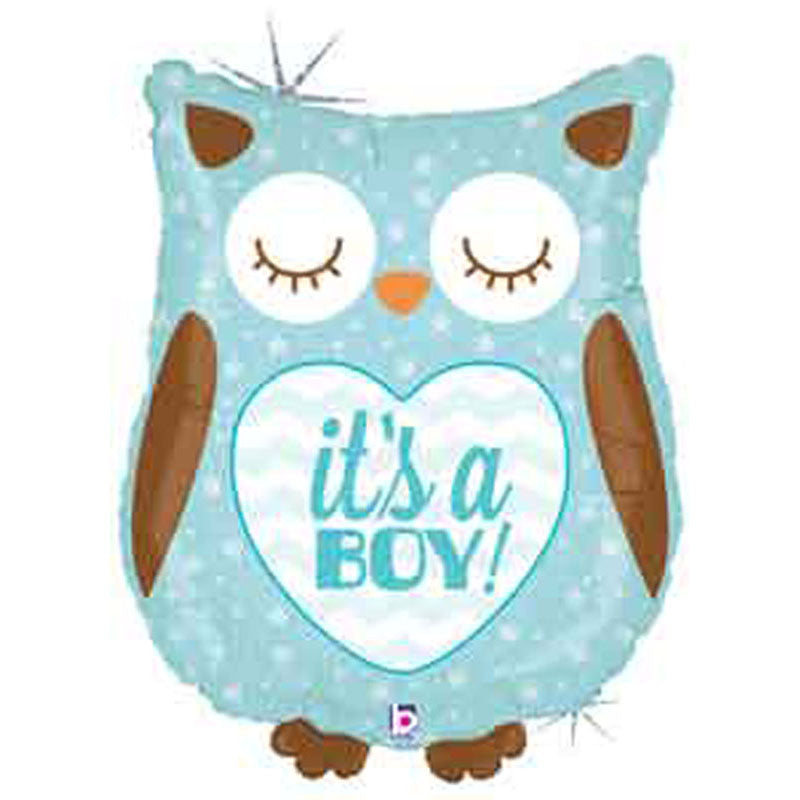 26″ It’s a Boy Owl Foil Balloon