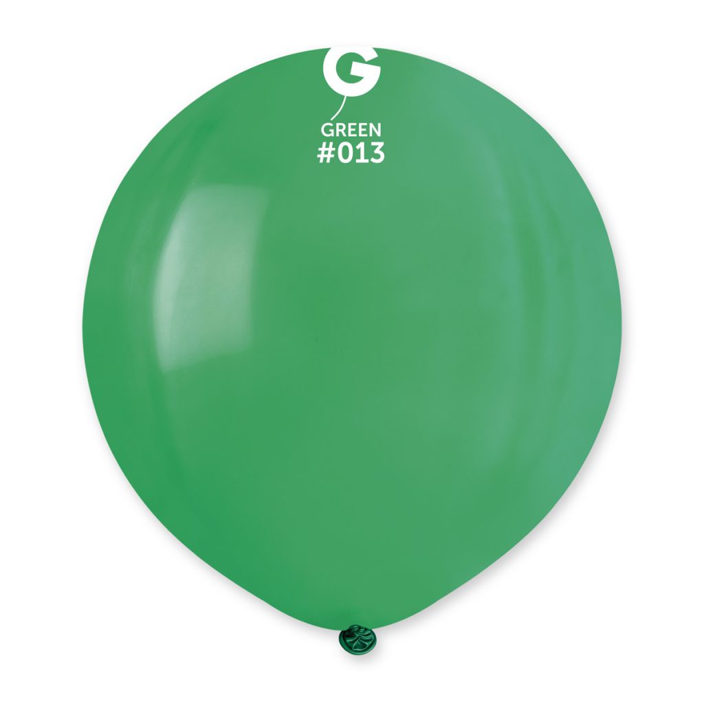 Gemar Standard G19 Green #013 19" Latex Balloons 25pc/Bag