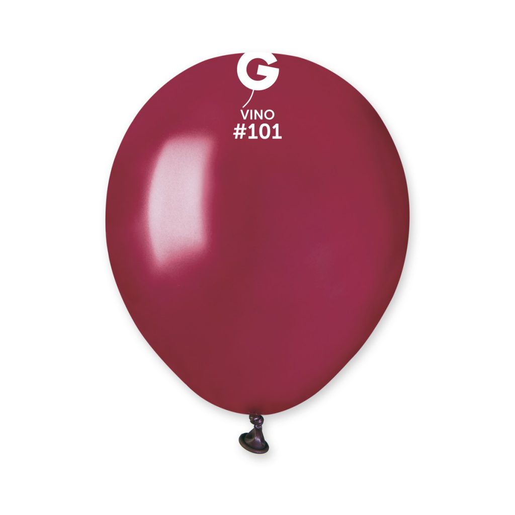 Gemar A50 Vino #101 5" Latex Balloons 50pc/Bag
