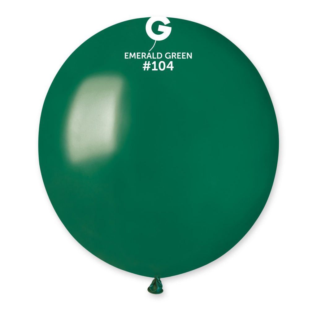Gemar Standard G19 Bottle Green #104 19" Latex Balloons 25pc/Bag