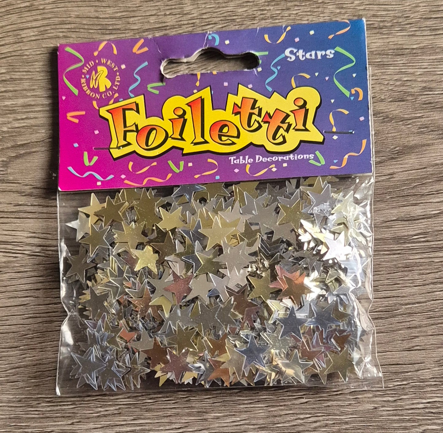 Gold & Silver Stars Metallic Confetti 14g