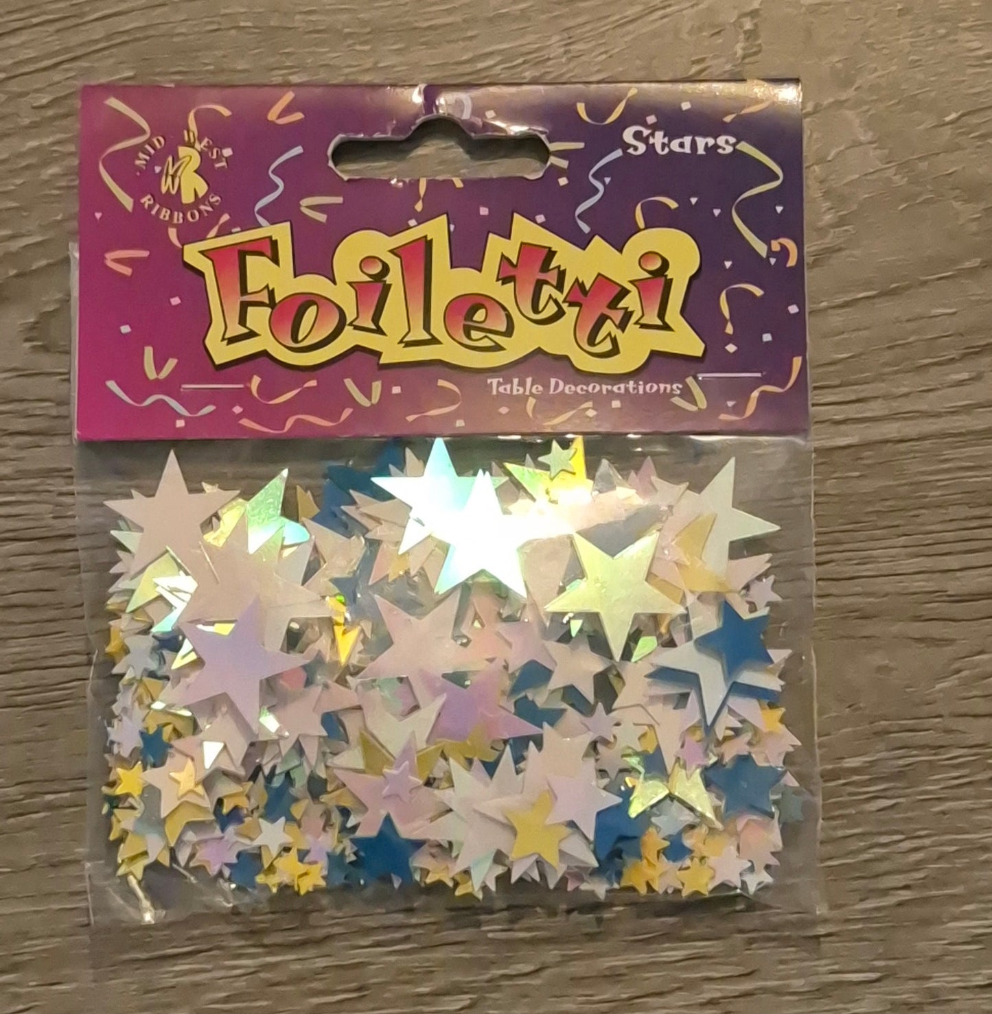 Iridescent Stars Metallic Confetti 14g