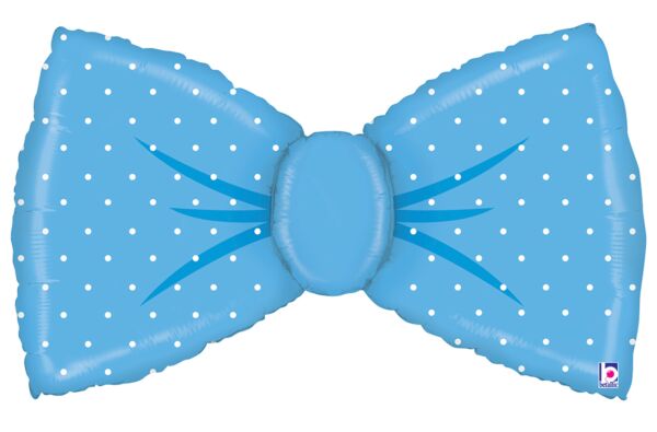 Blue Bowtie Shape 42" Foil Balloon
