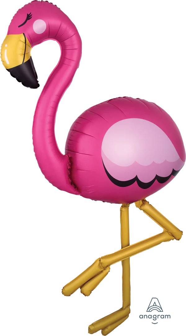 Anagram Airwalker Summer Flamingo 68" Foil Balloon