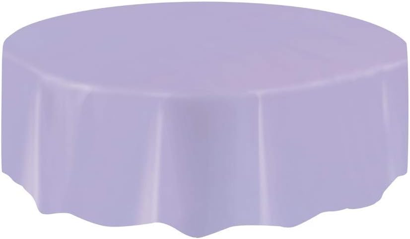 Round Plastic Table Cover 84"/213cm | Lavender