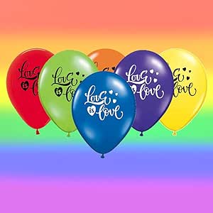 Gay Pride 12-inch Latex Balloons 12pc