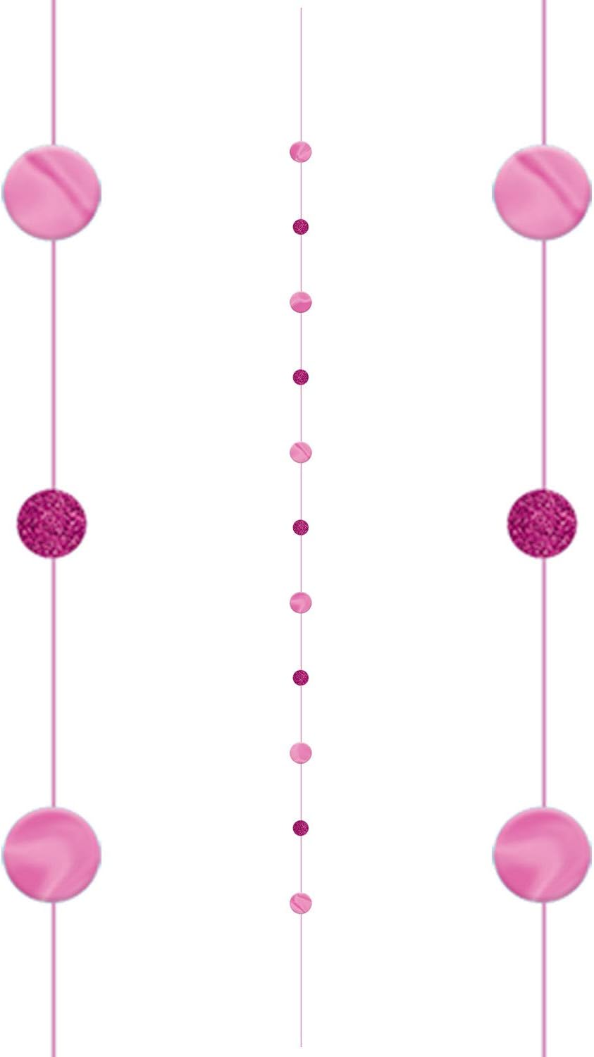 Amscan Balloon Fun Strings 1.82m Bright Pink