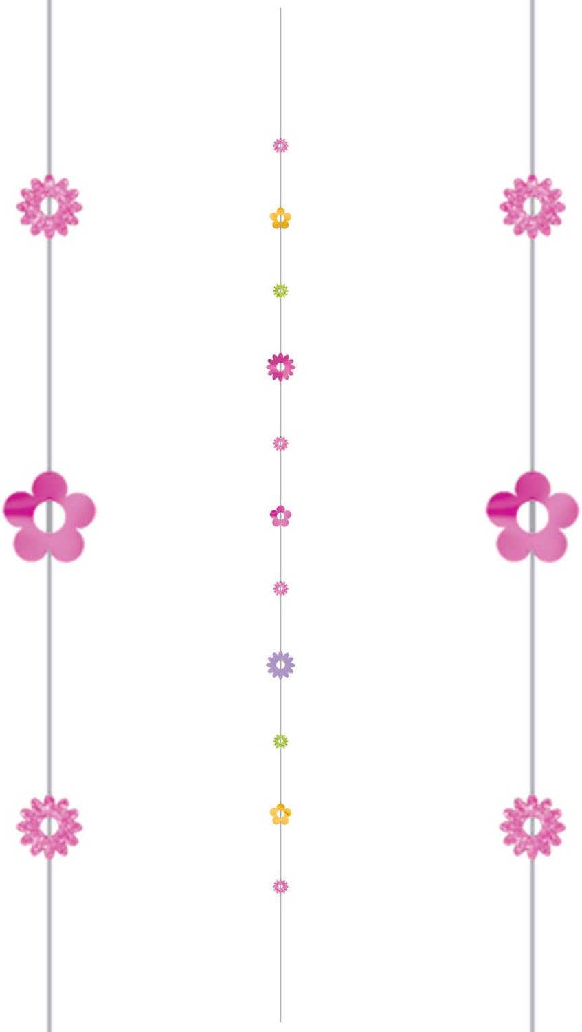 Amscan Balloon Fun Strings 1.82m Colourful Flowers