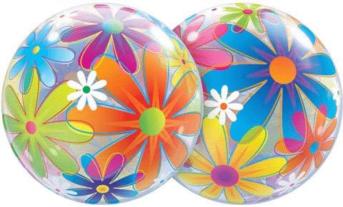 Fanciful Flowers 22"/56cm Bubble Balloon