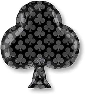 Black Club Casino Card 18" Foil Balloon