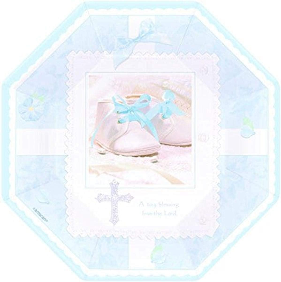 Blue Tiny Blessing Octagonal 7" Plates 8ct