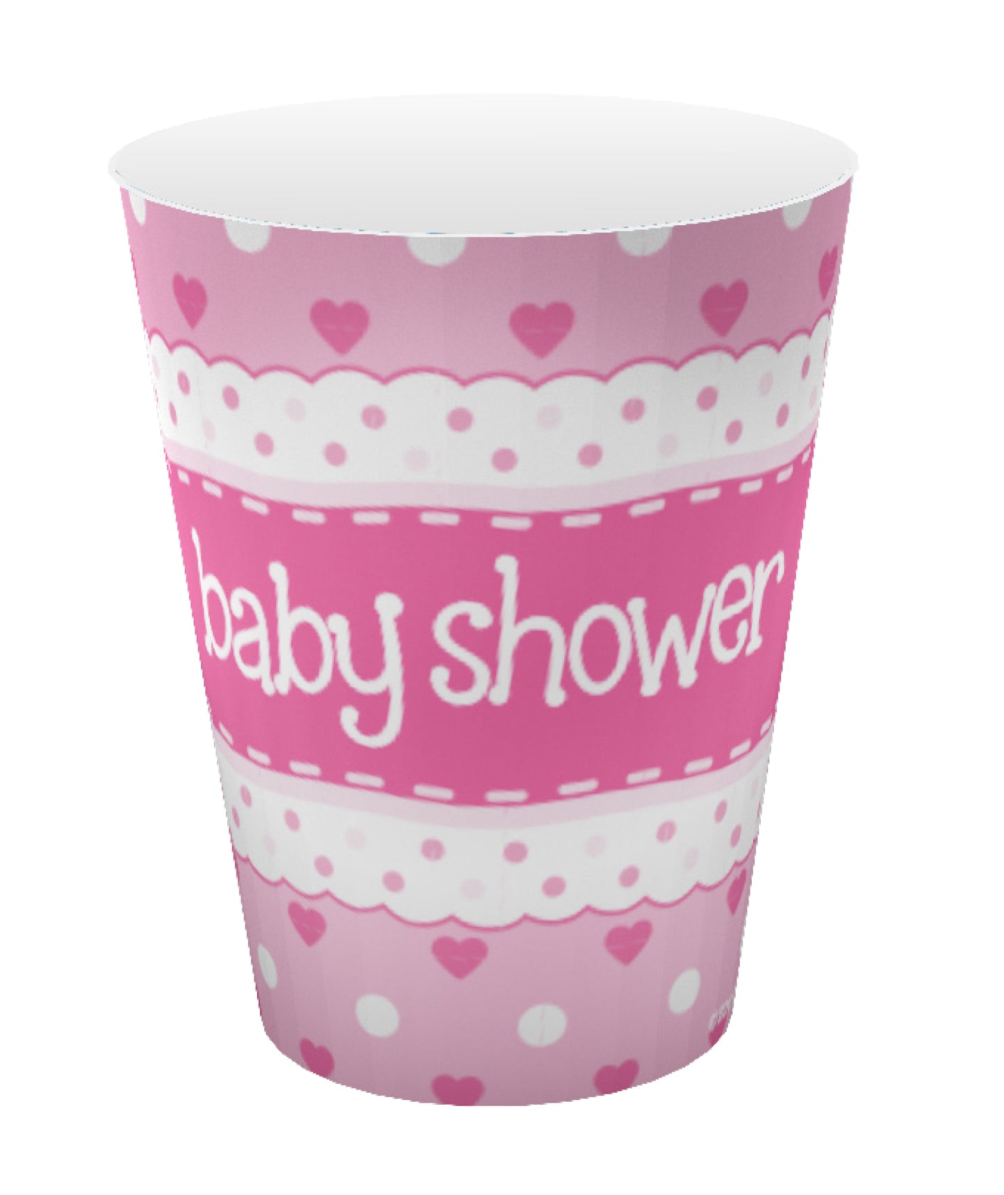 Baby Shower Pink 9oz/266ml Cups 8pcs