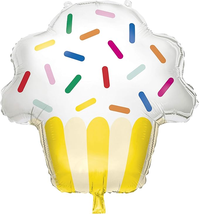 Colourful Cupcake Shape 29" Foil Balloon