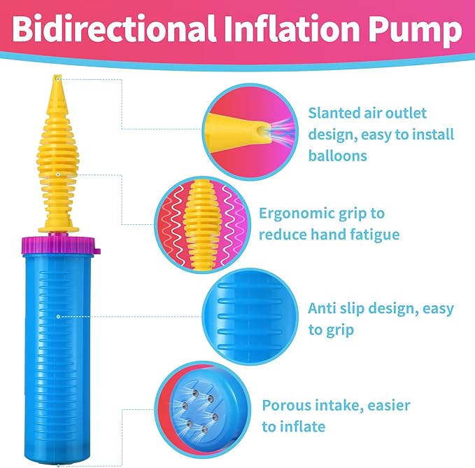 Balloon Pump Handheld Two-Way Dual Action, Balloon Pump
