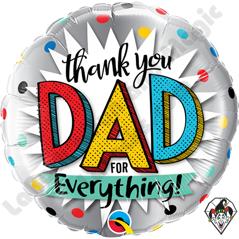 Qualatex Thank You Dad For Everything 18" Foil Balloon