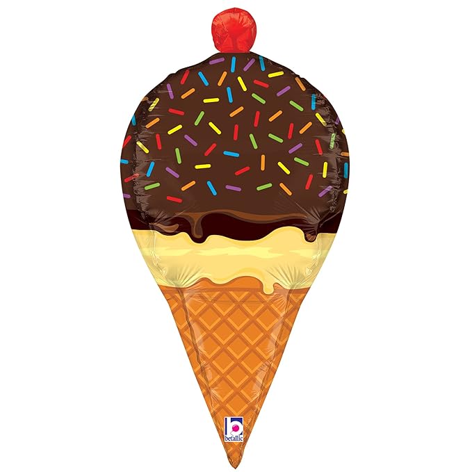 Ice Cream 33" Dimensionals Shape Foil Balloon