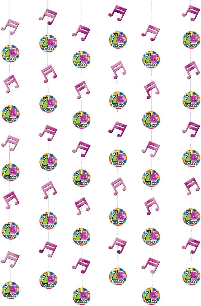 Amscan Disco Party Hanging Strings 2.13m each 6pc