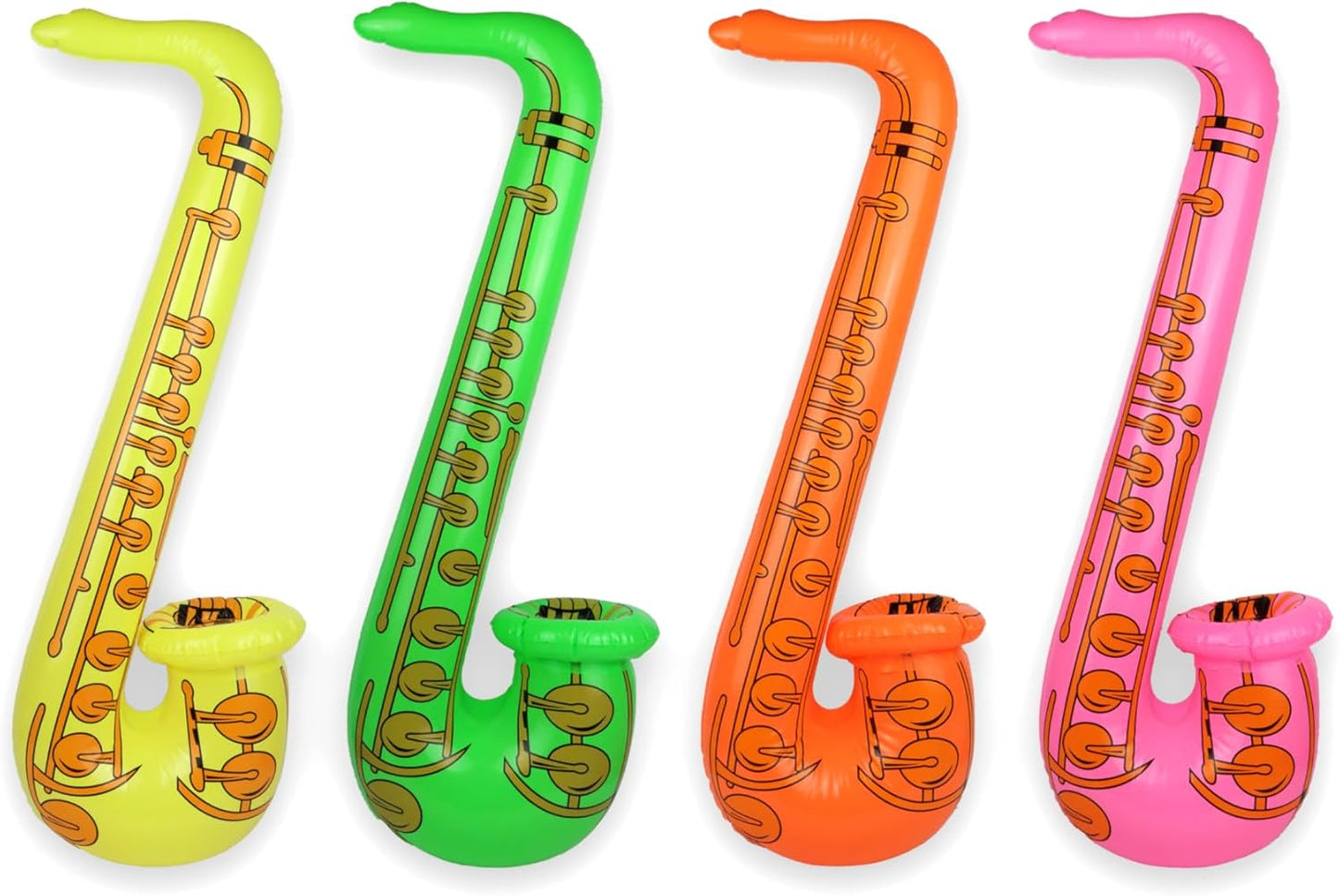 Inflatable Saxophone 75cm Party Toy – 4 Random Colours – Fancy Dress & Party Prop