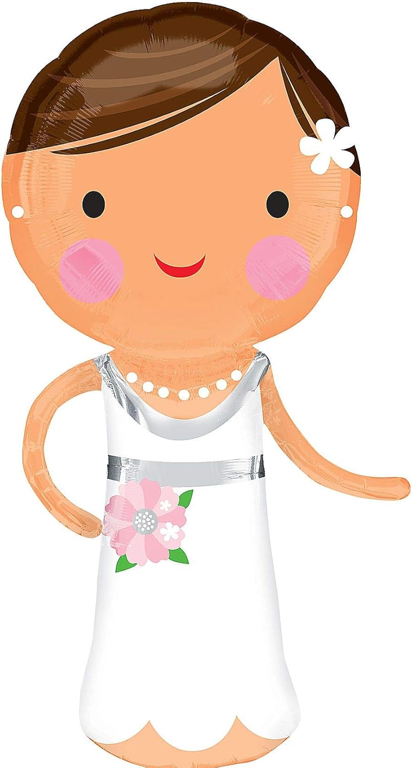 Anagram Lovely Bride Supershape 40" Foil Balloon