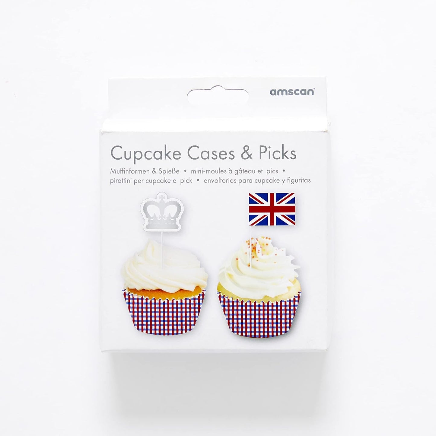 Amscan 99138799 - A Day to Remember King Union Jack Cupcake Kit - 6 Pack