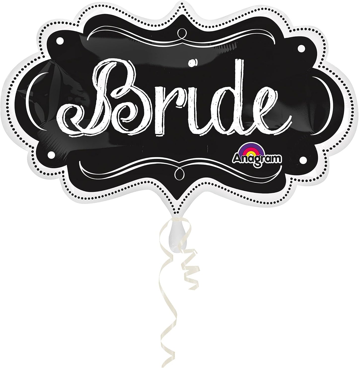 Anagram Bride Chalkboard Marquee 27" Foil Balloon