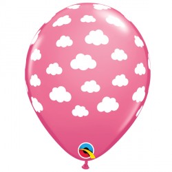 Qualatex Clouds Rose 11" Latex Balloons 25Pc/Bag