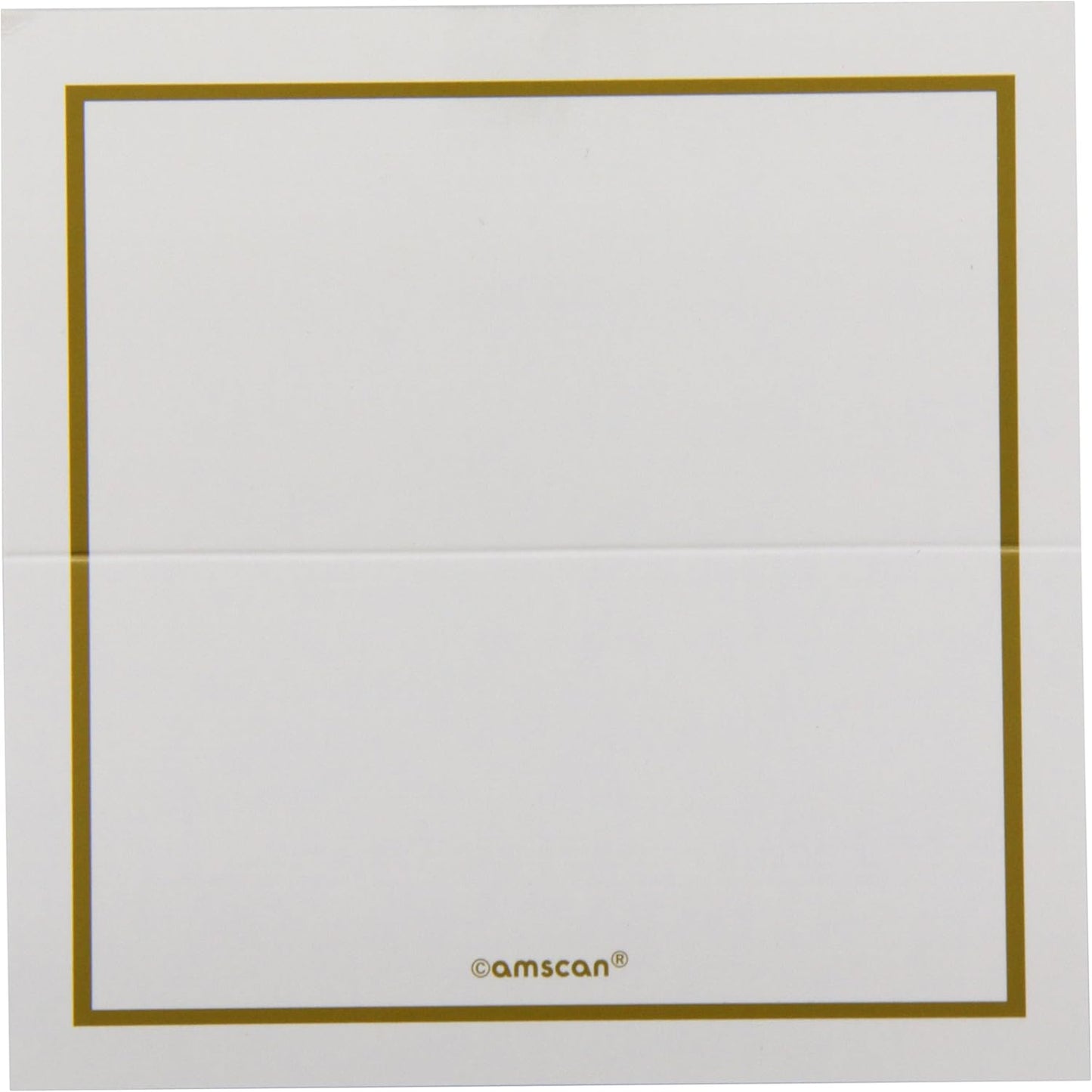 Amscan 63019-19 - Gold Classic Wedding Table Place Cards - 50 pack
