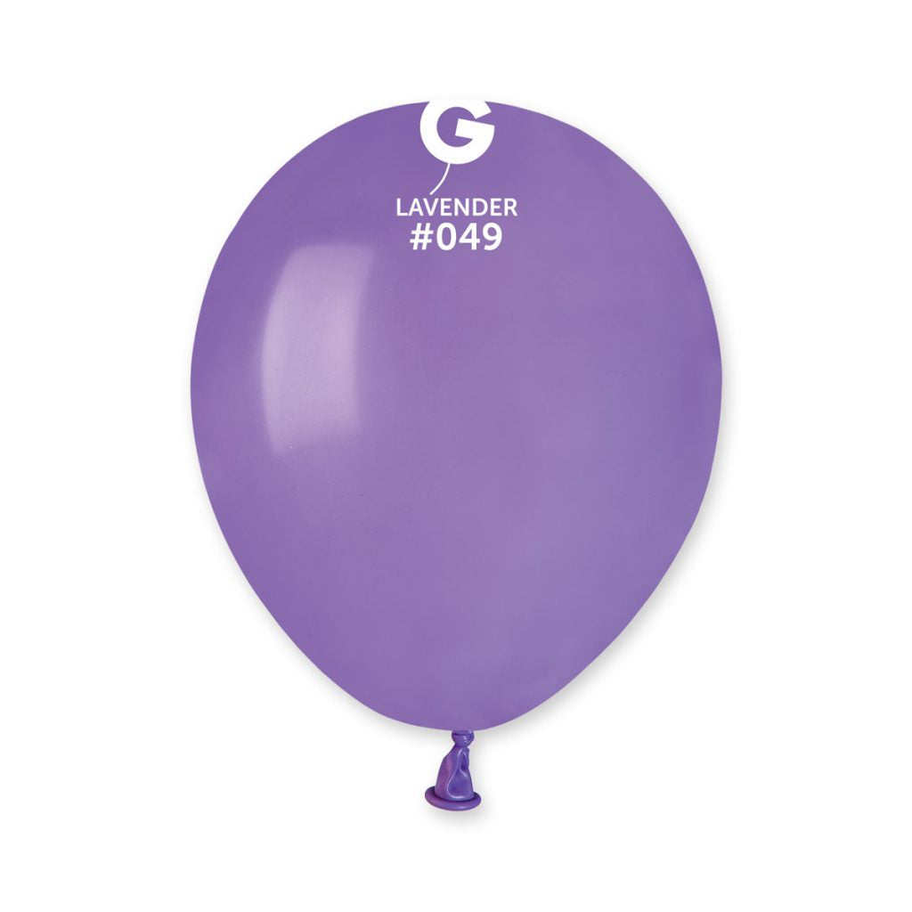 Gemar A50 Lavender #049 5" Latex Balloons 50pc/Bag