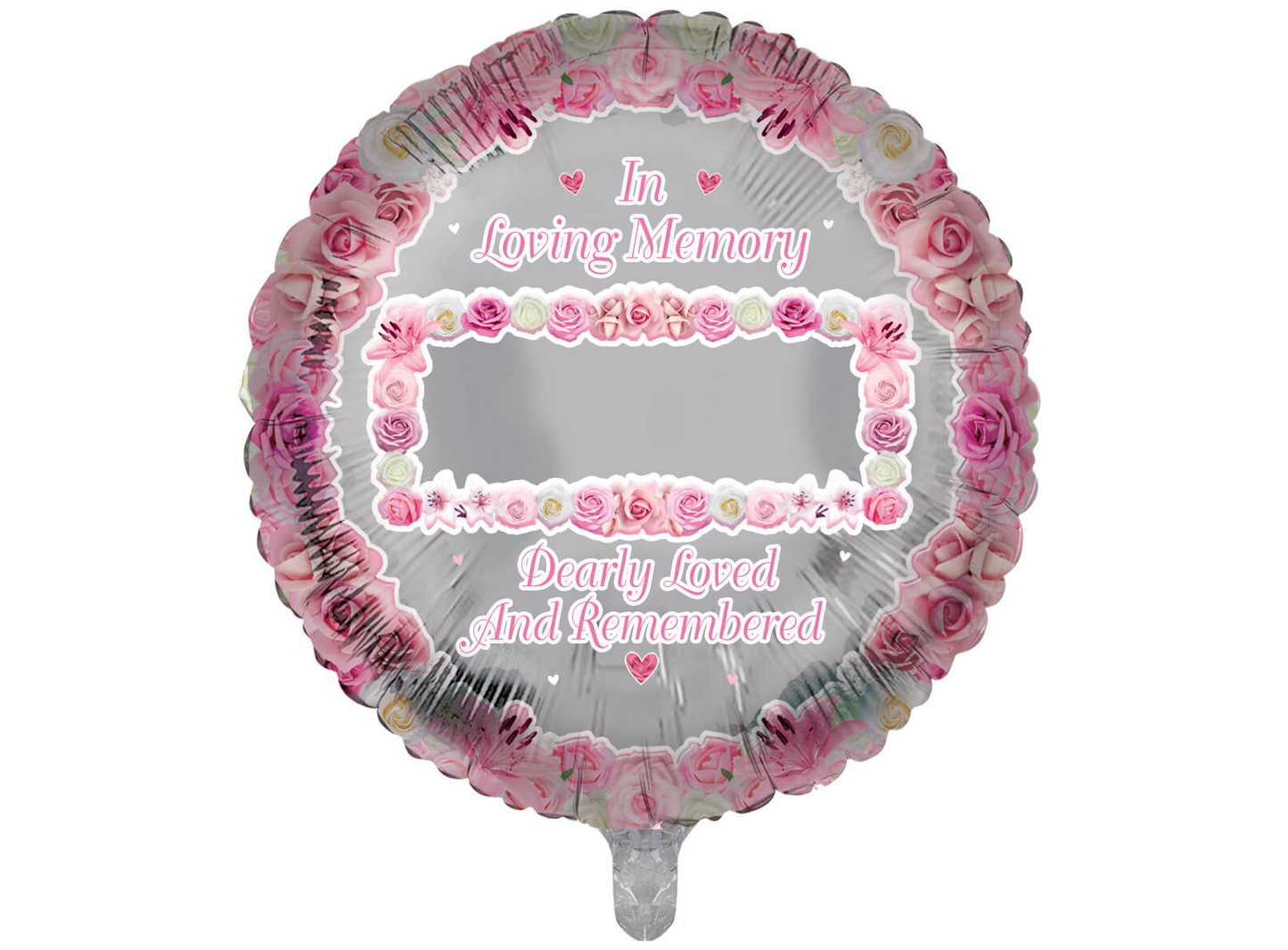 In Loving Memory Female Personalised 18-inch Round Foil Balloon