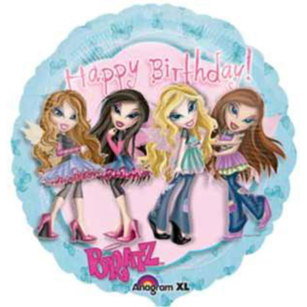 Anagram Bratz Happy Birthday 18" Foil Balloon