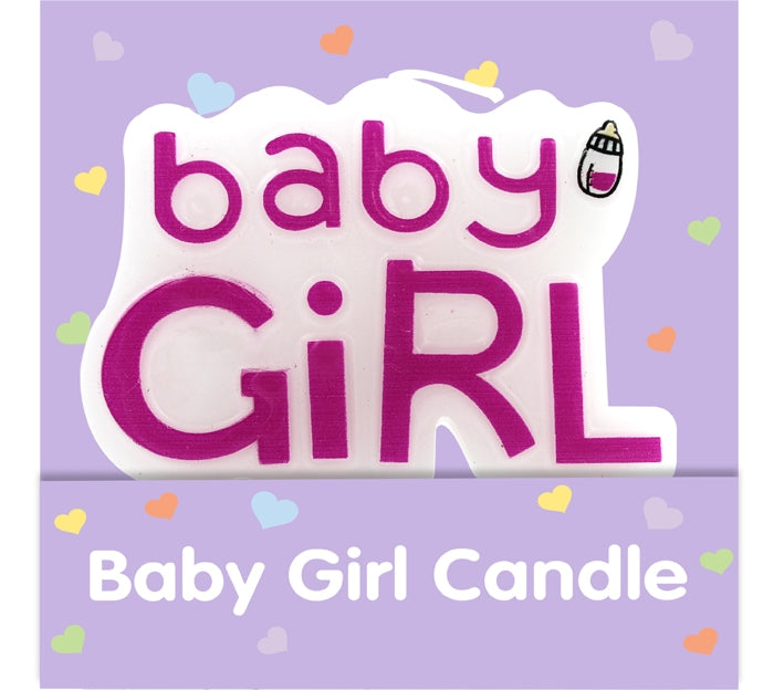 Baby Girl Candle 7cm x 5cm