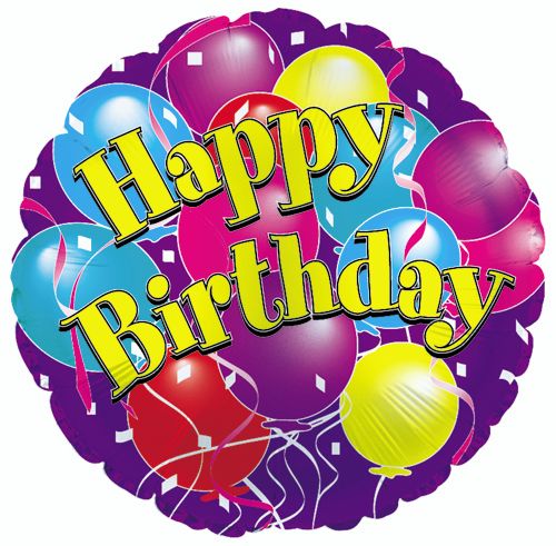 CTI Big Birthday Balloons 17" Foil Balloon