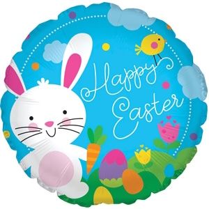 CTI Easter Bunny Patch 17" Foil Balloon