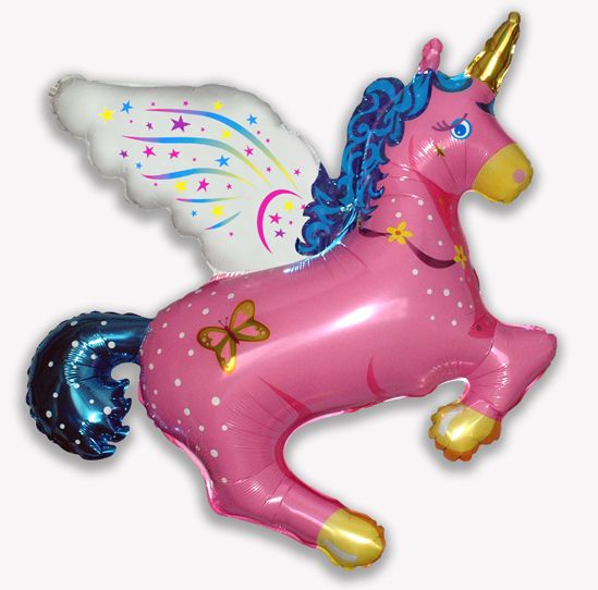 Magic Unicorn Pink 44" Foil Balloon
