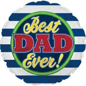 CTI Best Dad Stripes 17" Foil Balloon