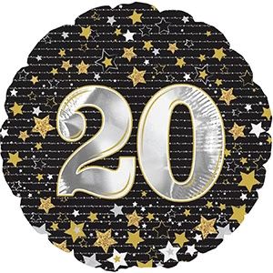 CTI Gold Stars 20 17" Foil Balloon