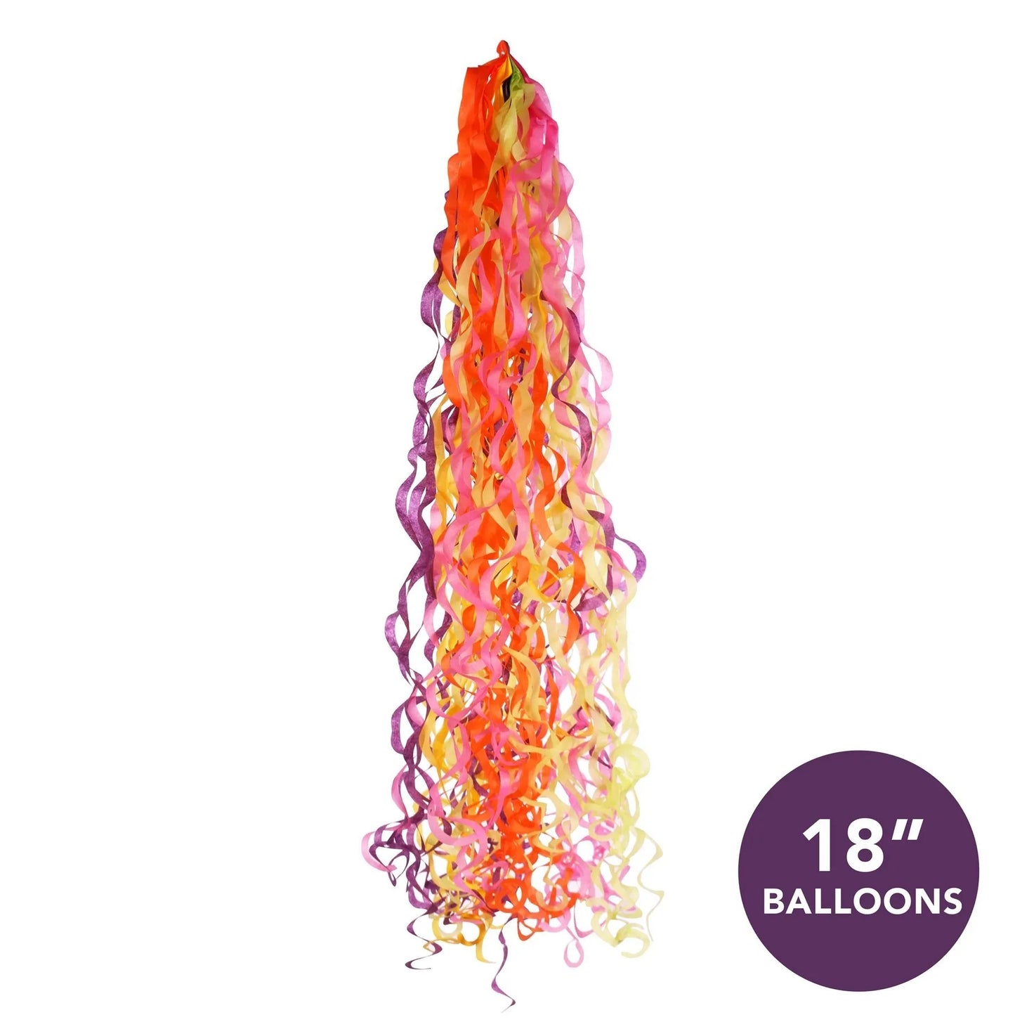 APAC Primary Colours Balloon Tassels 75cm - Suitable for 18" Balloons and Above