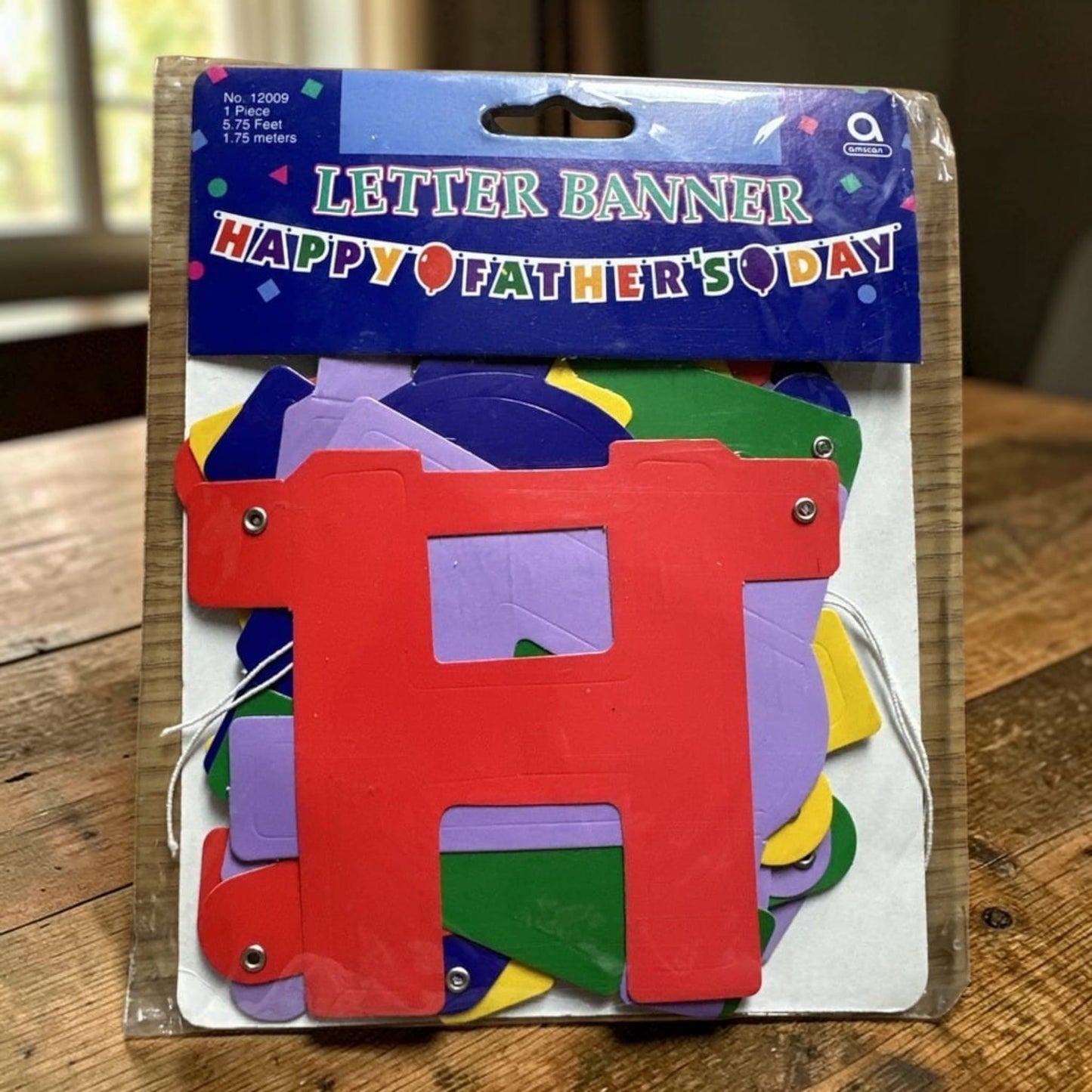 Amscan Happy Father's Day Multicoloured Letter Banner 5.75' (1.75m)
