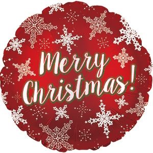 CTI Christmas Snowflakes 17" Foil Balloon