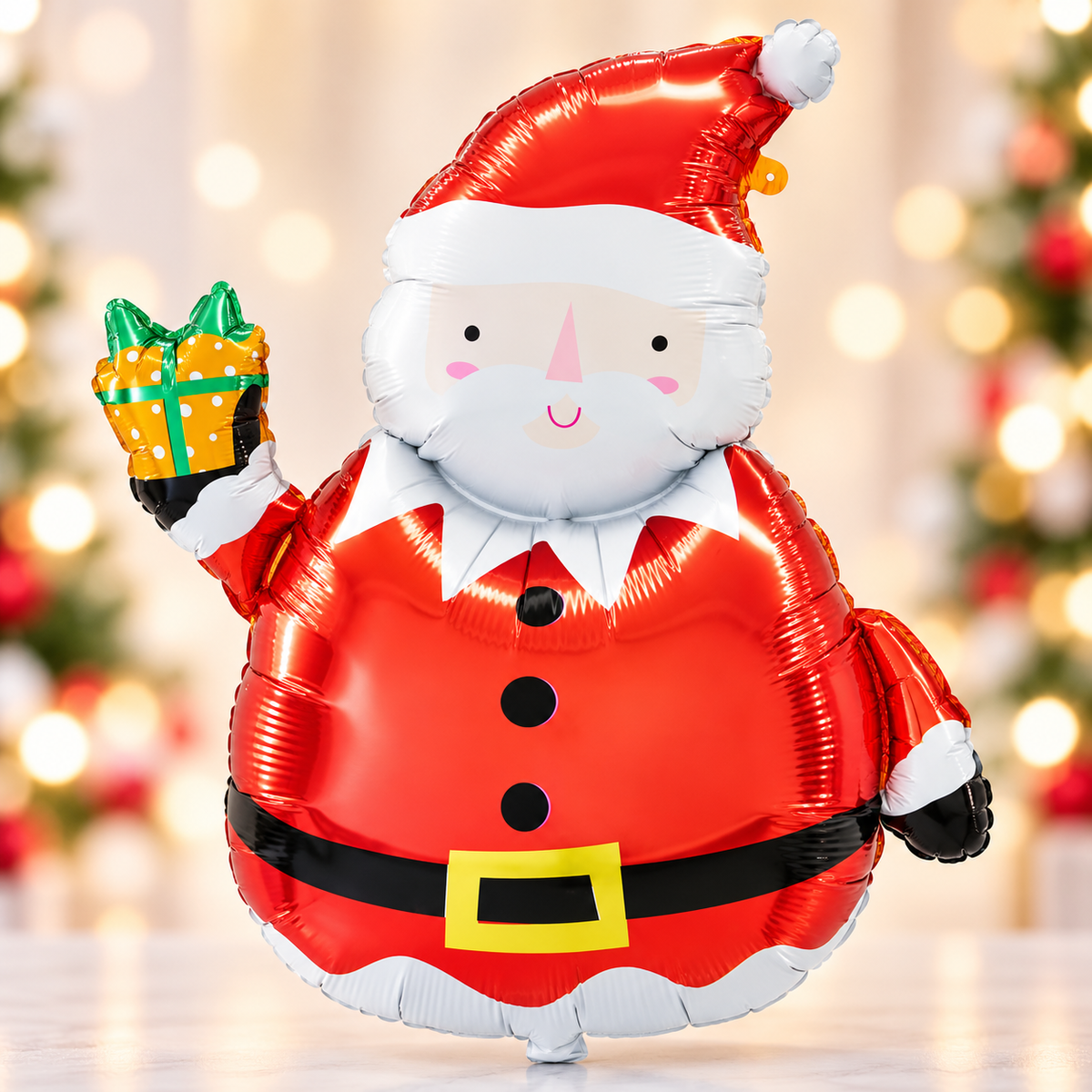 Amscan 35" Santa Claus Christmas SuperShape Foil Balloon – Air or Helium