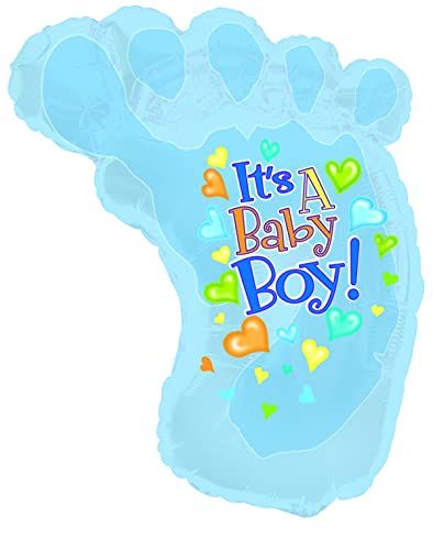 CTI Baby Boy Footsie Shape-A-Loon 34" Foil Balloon