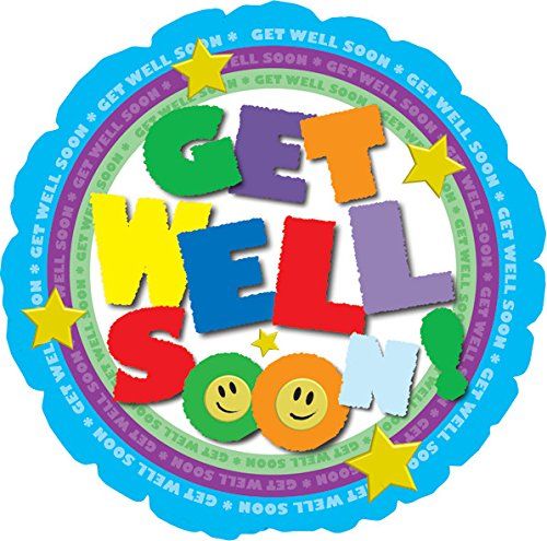 CTI Get Well Colorful Type 17" Foil Balloon