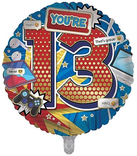 13th number with included Big 13 number with electronics item theme.