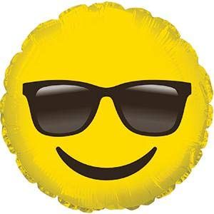 CTI Smile with Shades 17" Foil Balloon