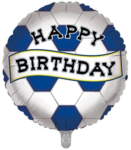 No. 1 Leeds Football Fan Blue & White 18-inch Foil Balloon