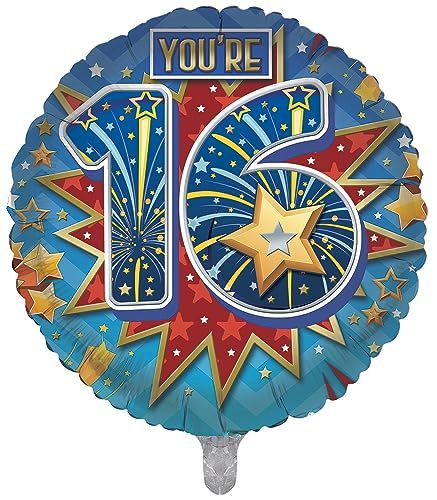 16th number with included Big 16 number with star theme.