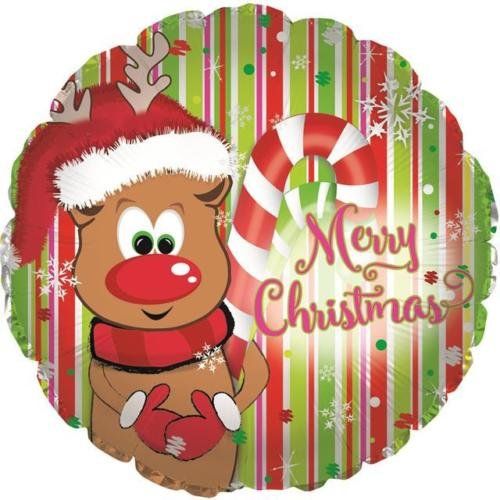 CTI Merry Christmas Reindeer 17" Foil Balloon